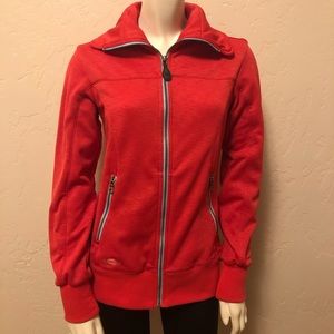 Sims snowboarding red fleece zip up jacket